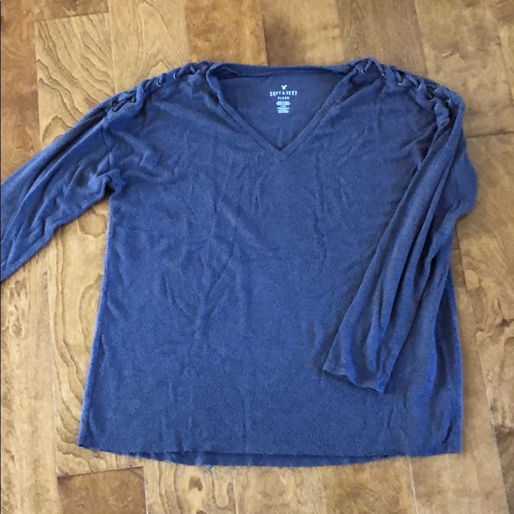 Soft & Sexy purple plush sweater